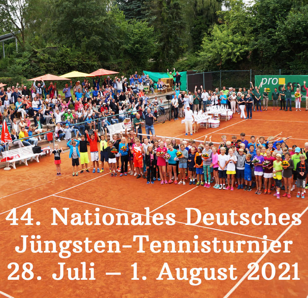 Die 44. Auflage des Jüngsten-Tennisturniers findet vom 28. Juli – 1. August 2021 statt